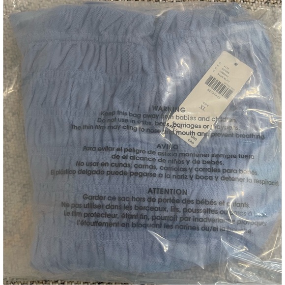 Anthropologie Smocked Cami Blue NWT Size XL - Picture 10 of 13